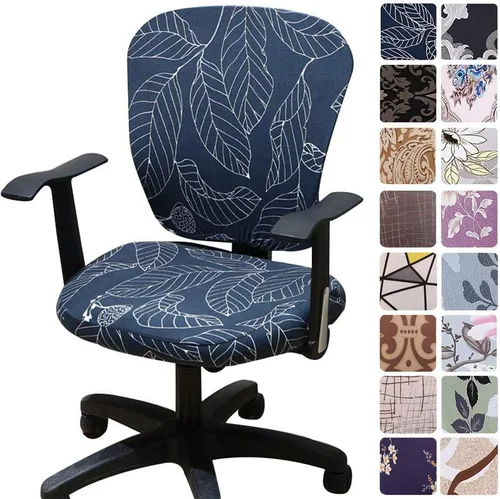 Miniatura 36 de Melaluxe - Funda para silla de oficina de computadora, funda universal protectora y elástica, cubierta elástica para silla giratoria