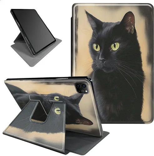 Miniatura 118 de Funda para iPad mini 6 para iPad mini 6ª generación 8.3 pulgadas 2021 360 grados giratorio soporte ligero cubierta inteligente protectora
