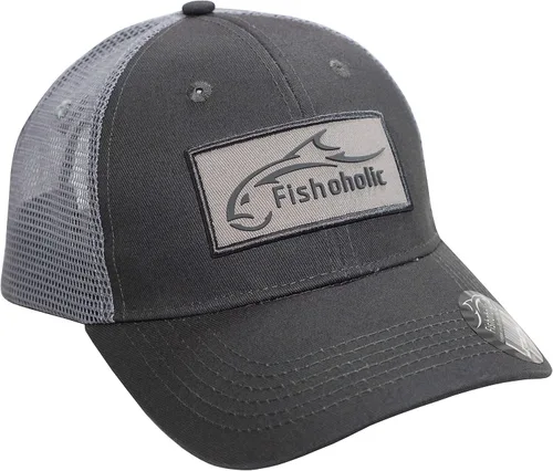 Miniatura 11 de Fishoholic Gorra de pesca de béisbol Snapback - Malla de camionero de pesca regalo para papá padre