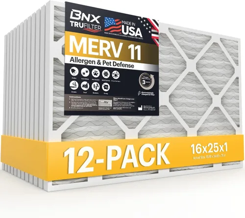 Miniatura 46 de BNX TruFilter MERV 11 - Filtro de aire 16 x 16 x 1 pulgadas (paquete de 6) – Fabricado en Estados Unidos – Filtro de aire acondicionado