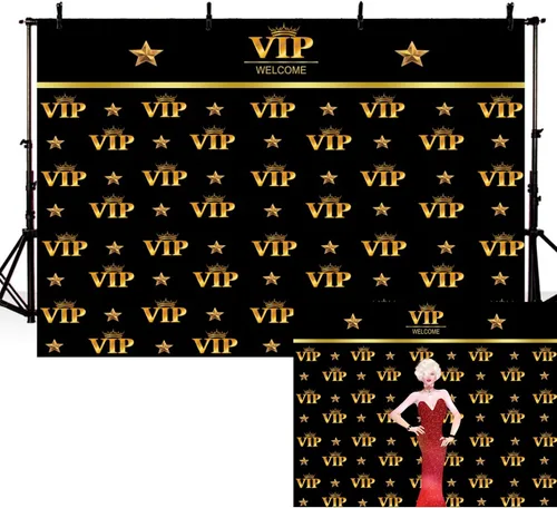 Telón de fondo de fotografía VIP de 5 x 3 pies, alfombra roja, telón de fondo para pasarelas de estrellas, escenario, fotografía de fondo, cabina de