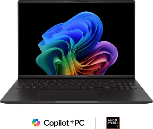 Miniatura 2 de ASUS Vivobook S16 Laptop, PC Copilot+, AMD Ryzen AI 7 350 con XDNA NPU, 16GB de memoria, SSD de 1TB, Negro Neutral, M5606KA-DS76