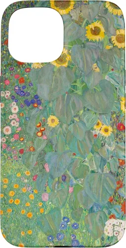Miniatura 6 de iPhone 14 Plus Flower Garden Klimt Pintura Arte Floral Verde Cubierta Teléfono Funda