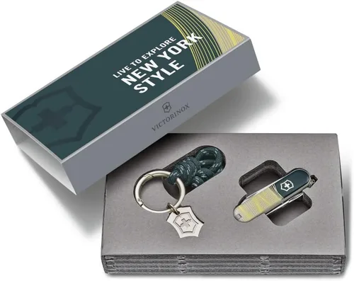 Miniatura 4 de Victorinox Live to Explore Classic SD Swiss Army - Cuchillo de bolsillo de 7 funciones de fabricación suiza, estilo Nueva York
