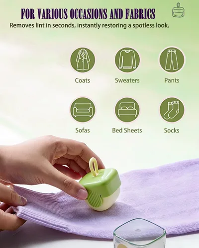 Miniatura 2 de 2 mini rodillos para eliminar pelusas, rodillo de gel reutilizable para mascotas, perros, gatos, removedor de pelo para ropa, pelo de mascotas