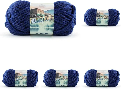 Miniatura 68 de Lion Brand Yarn Hometown - Ovillo de lana súper voluminoso para tejer, ganchillo y manualidades, 1 unidad, Phoenix Azalea