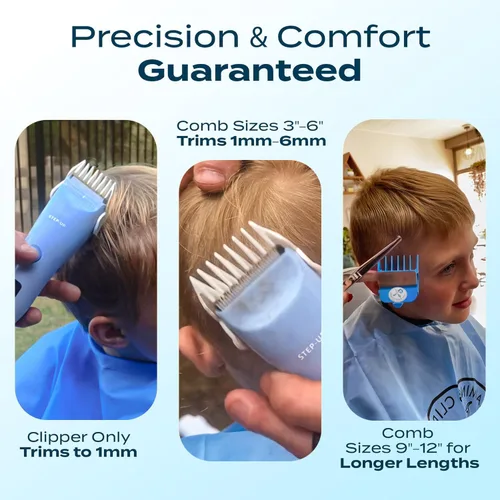 Miniatura 3 de Calming Clipper, Kit de corte de pelo silencioso para niños con autismo y sensibilidad sensorial, diestros