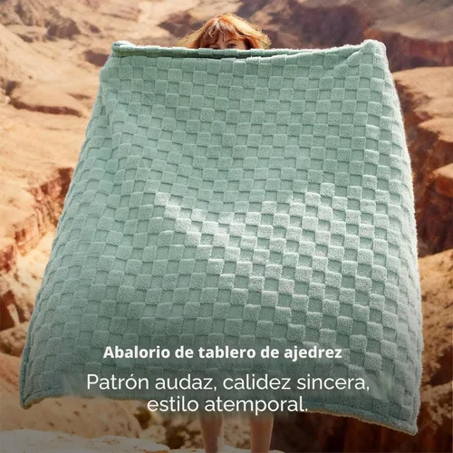 Miniatura 3 de Bedsure GentleSoft - Manta verde salvia para sofá, manta de forro polar a cuadros, regalos de Navidad para mujeres, hombres y niñas, bonita manta