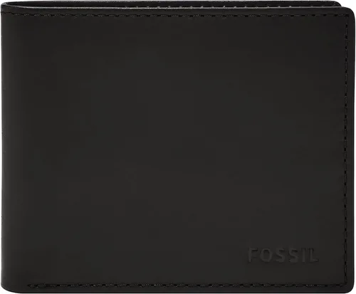 Miniatura 12 de Fossil Derrick - Cartera plegable de piel con bloqueo RFID y ventana de identificación abatible para hombre