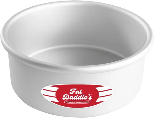 Miniatura 67 de Fat Daddio's PRD-1BOX Moldes Redondos para Pastel Mini Tier de Aluminio Anodizado para Una Caja de Mezcla, Juego de 3, Plateado