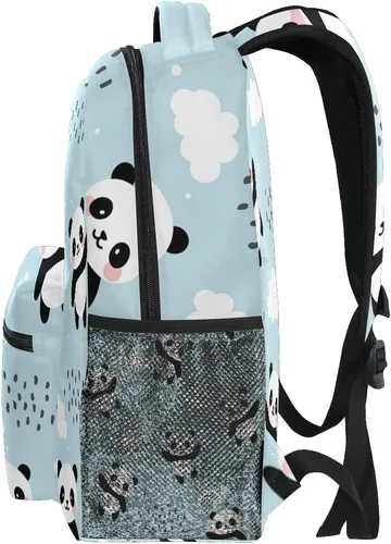 Miniatura 4 de ATTX Linda mochila con diseño de panda para niños y niñas, Panda-h, Ciclismo