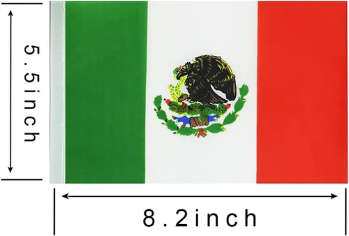 Miniatura 2 de ZXvZYT Cadena de bandera mexicana de México, pequeñas banderas de banderín de México, para gran apertura, eventos deportivos nacionales