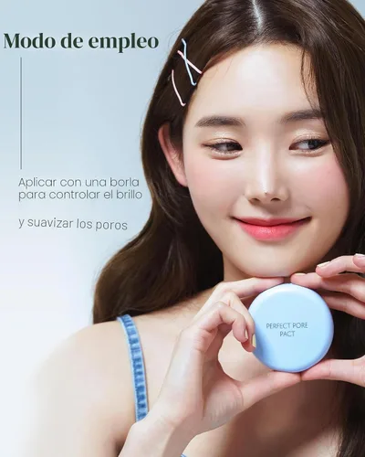 Miniatura 6 de THESAEM Saemmul Perfect Pore Pact - Polvo facial para control de sebo para la absorción de aceite y fijación del maquillaje - Polvo compacto
