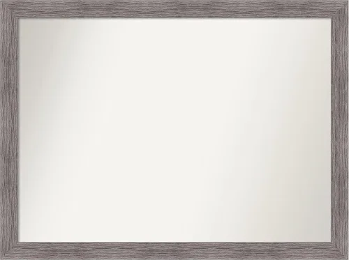 Miniatura 47 de Amanti Art Espejo de baño gris para sobre el fregadero, 31 x 48 pulgadas, espejo de tocador rectangular estrecho de color gris, marco de madera