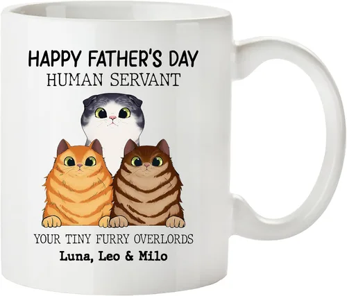 Miniatura 8 de Regalos de gatos para los amantes de los gatos, taza de gato personalizada, taza de gato de Feliz Navidad, ideas de regalos para dueños de gatos