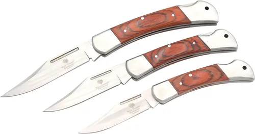Collection Everyday Carry Lock Back - Cuchillo plegable manual con caja de exhibición, cuchillo suave con mango de vida silvestre con una sola mano,