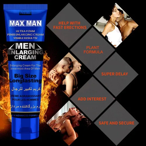 Miniatura 3 de Crema de masaje para hombres, mejora sexual, crema de erección para el pene se vuelve más larga, más gruesa, mejora de los hombres, aceite