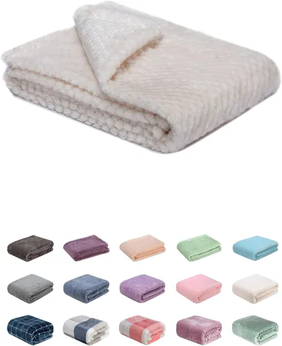 Miniatura 62 de Manta o manta mullida para bebé, suave, cálida y acogedora manta de vellón coral para niños pequeños, bebés o recién nacidos, para cuna, cochecito