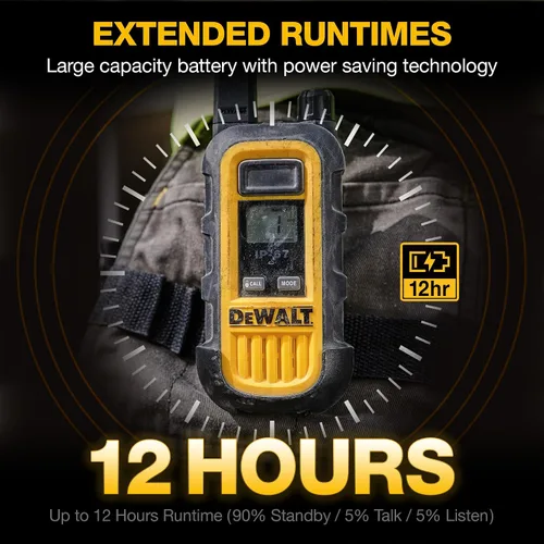 Miniatura 5 de DEWALT DXFRS Walkie Talkie Radio de 2 vías, 1 W