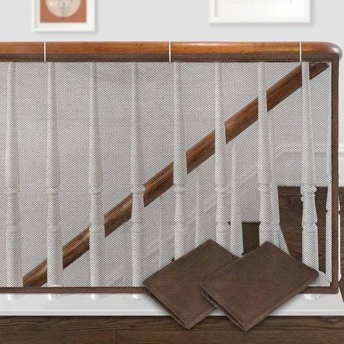 Miniatura 9 de Banister Guard - Red de seguridad infantil de 6.6 x 2.6 pies, barandilla para escaleras, barandillas de malla para niños, juguetes, mascotas