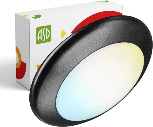 ASD 1 paquete de luces LED de disco de 6 pulgadas, 15W 5CCT 2700K-5000K 1245LM CRI90+, luminaria de techo regulable de montaje empotrado, luces de