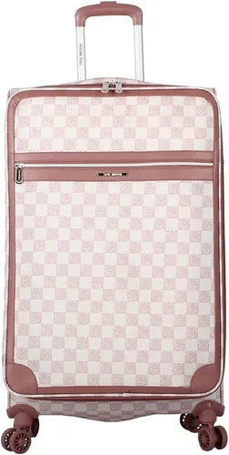 Miniatura 28 de Steve Madden Equipaje de diseñador, Chalet Gris Claro, Juego de maleta giratoria ligera expandible de 3 piezas - Juego de viaje