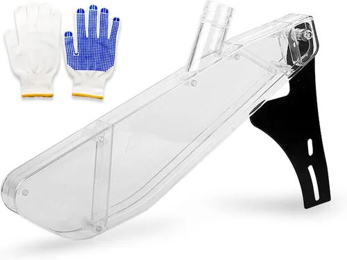 Cubierta para sierra de pie en forma de R, protector antipolvo de 4 a 10 pulgadas con cuchillo divisor, funda de plástico transparente universal a