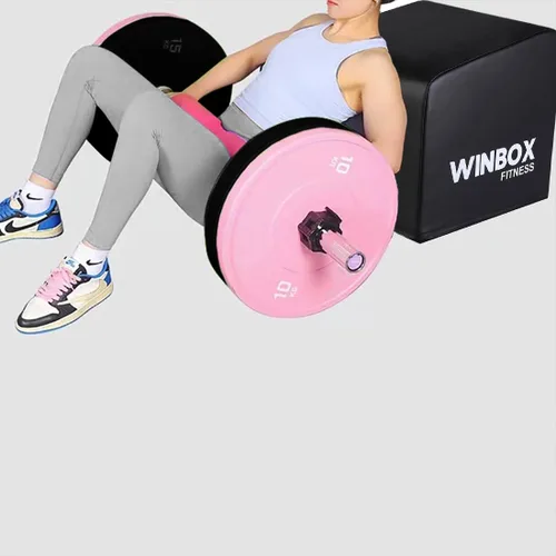 Miniatura 2 de Máquina de empuje de cadera, caja de entrenamiento para empuje de cadera, entrenamiento de fuerza abdominal y núcleo, equipo de entrenamiento
