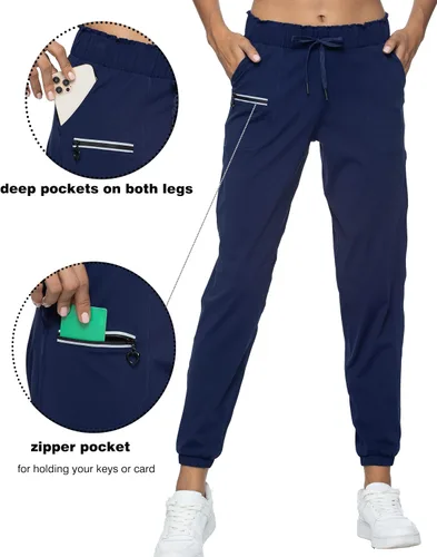 Miniatura 32 de Kcutteyg - Pantalones deportivos con bolsillos para mujer, diseño suave, ligero y de secado rápido, para entrenamiento, gimnasia, yoga y correr