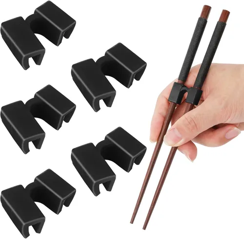 5 palillos reutilizables para entrenamiento, palillos y bisagras, palillos de entrenamiento para adultos, principiantes, entrenadores o estudiantes