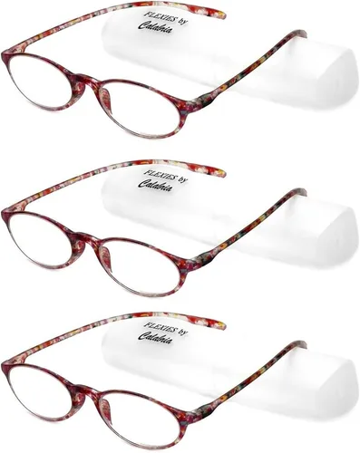 Miniatura 14 de Calabria 719 Flexie Gafas de Lectura Flexibles Ovaladas para Hombres y Mujeres Elegantes Plegables Lectores Ligeros Montura TR 90 Gafas Duraderas