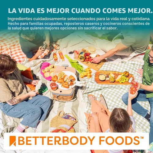 Miniatura 9 de BetterBody Foods - azúcar de coco orgánico, un edulcorante natural y alternativa al azúcar, gran reemplazo para azúcar blanco o azúcar refinado, sin