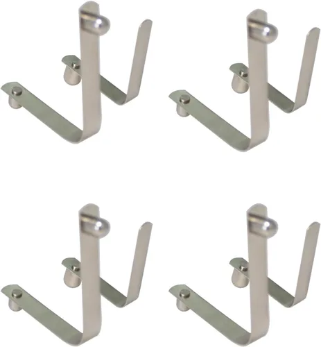 TAODAN Clip de botón de resorte de doble pasador de acero inoxidable, clip de botón para tienda de campaña, kayak, remo de resorte, clips de tubo de
