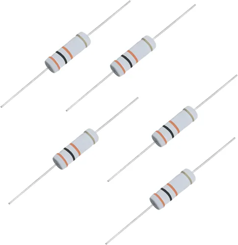Miniatura 21 de Resistencia de película de óxido metálico de 1K Ohm, ± 5% de tolerancia de alta precisión de 5 vatios para circuito electrónico, resistencia
