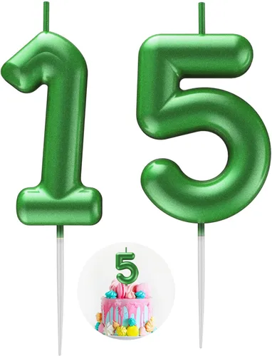 Miniatura 40 de Velas número 2 arcoíris con número 3D de feliz cumpleaños para decoración de fiesta de pastel de cumpleaños, suministros de celebración
