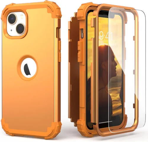 Miniatura 32 de IDweel Funda para iPhone 13 con Protector de Pantalla, para Funda iPhone 14, Híbrida Resistente a Golpes de Servicio Pesado Protección Cubierta Dura