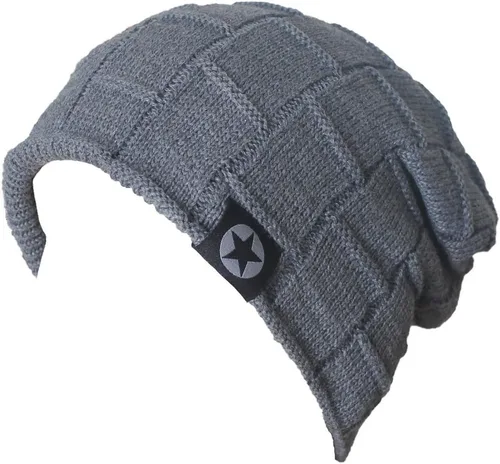 Miniatura 2 de Kafeimali Gorro de lana gruesa con forro suave para hombre