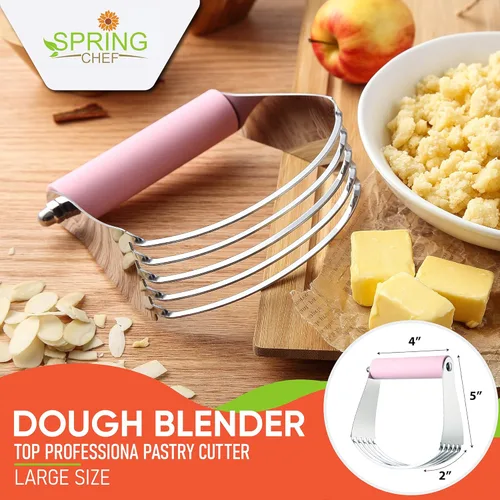 Miniatura 2 de Spring Chef mezclador de masa, cortador de pastelería profesional superior con cuchillas de acero inoxidable resistentes, tamaño mediano