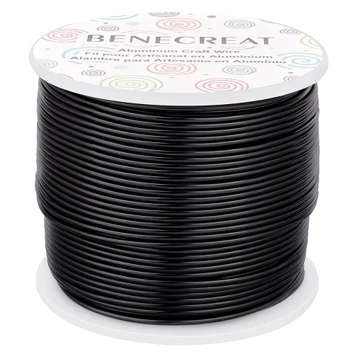 Miniatura 60 de BENECREAT -Alambre de aluminio para joyería de calibre 9, 55 pies, alambre metálico flexible para esculpir, ideal para manualidades de Halloween