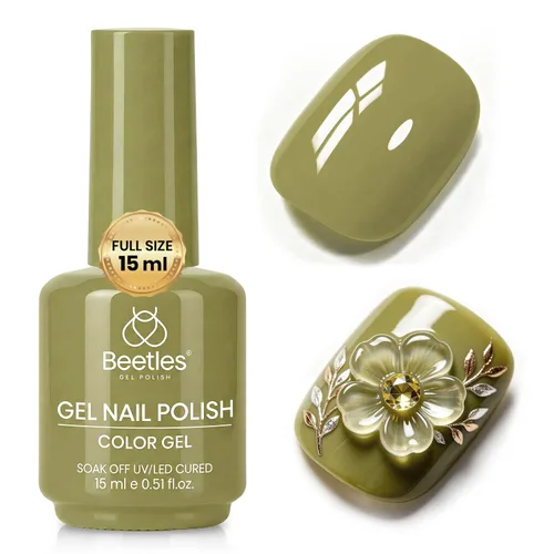 Miniatura 160 de Beetles - Esmalte para uñas en gel color rosado natural y neutro "Bella Light" para manicura permanente, para lámpara led, apto para todas