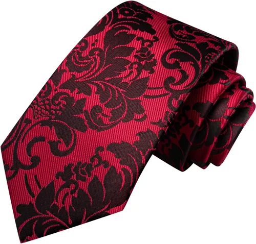 Miniatura 317 de Hi-Tie Corbatas de seda para hombre, diseño de cachemira a rayas, con bolsillo, gemelos cuadrados, conjunto formal de negocios