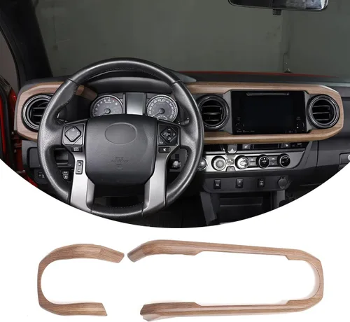 Miniatura 12 de Adhesivos para tablero, consola central para automóvil, de plástico ABS, para apariencia de interior, para Toyota Tacoma 2016 2017 2018 2019 2020