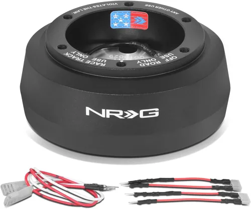 NRG Innovations NRG-SRK-171H adaptador de liberación rápida para volante con buje corto, patrón de pernos 6 X 70mm, compatible con Jeep Wrangler TJ