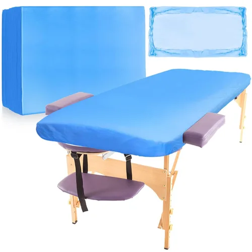 Miniatura 9 de Mixweer 30 piezas de 39 x 87 pulgadas desechables para mesa de masaje, sábanas ajustables no tejidas para cama de spa, sábanas transpirables, no a