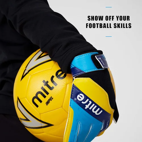 Miniatura 6 de Mitre Guantes de portero de fútbol de magnetita Negro/Azul/Amarillo