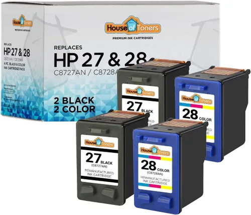 Miniatura 6 de Houseoftoners Cartucho de tinta remanufacturado de repuesto para HP 27 negro C8727AN PSC 1100 1310 1311 1312 1315 1315 1315v 1315xi 1317 1318 6105