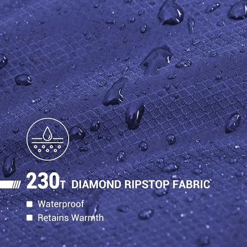 Miniatura 6 de KingCamp Sleeping Bag for Adults Big and Tall, Cold Weather Camping Sleeping Bag with Soft 100% Cotton Flannel Lining, Portable Lightweight Outdoor