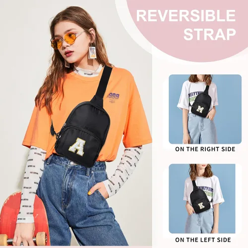 Miniatura 2 de YOOLIFE Bolso bandolera con inicial, bolsas pequeñas para niñas y mujeres, regalos para adolescentes, niñas, adolescentes, novia, dama de honor