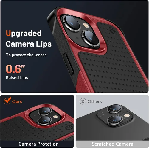 Miniatura 7 de Funda diseñada para iPhone 14 Plus, regalo 2 en 1, protección contra caídas de grado militar, resistente a prueba de golpes, para iPhone 14 Plus