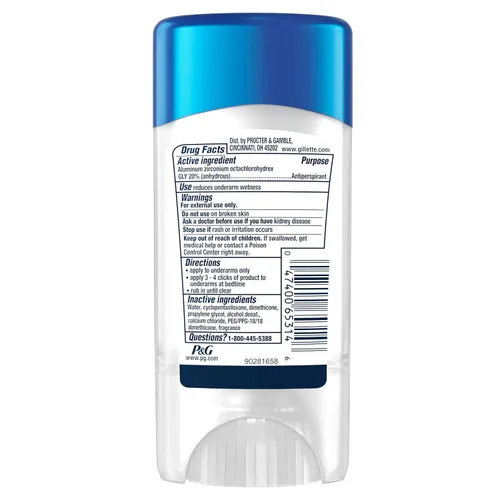 Miniatura 13 de Gillette Antitranspirante clínico y desodorante para hombres, resistencia clínica 72 horas, protección contra el sudor y el olor, frescura de larga